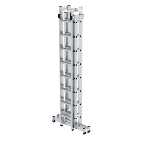 PROREGAL Sprossen-Stehleiter 4-Teilig mit Traverse 4 x 8 Sprossen
