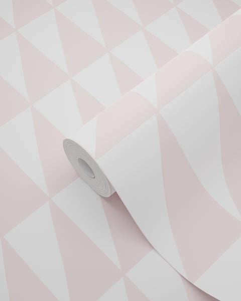 Tapetenrolle mit geometrischem Dreiecksmuster