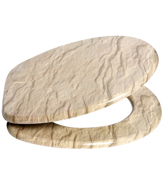 WC-Sitz mit Absenkautomatik Sand Stone