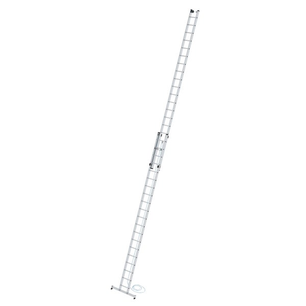 PROREGAL Sprossen-Seilzugleiter 2-Teilig mit Traverse 2 x 20 Sprossen