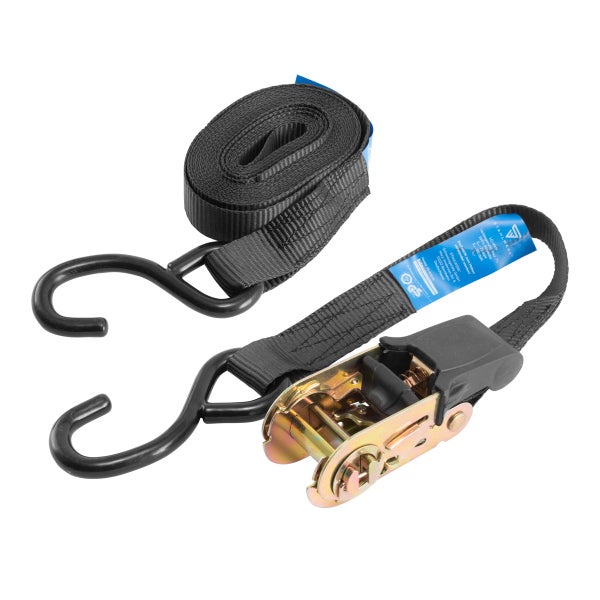 Spanngurte ZG-800 ST  mit Ratsche + Haken 400 kg Zuglast 4er Set