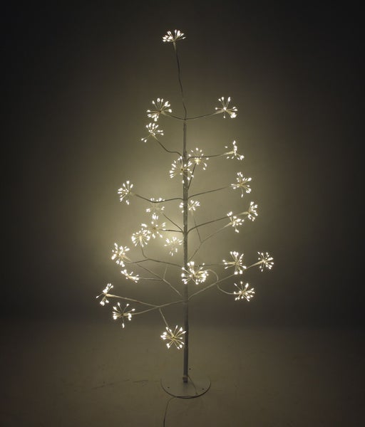 LED Lichterbaum mit verzweigten Ästen und leuchtenden Blüten für den Innenbereich