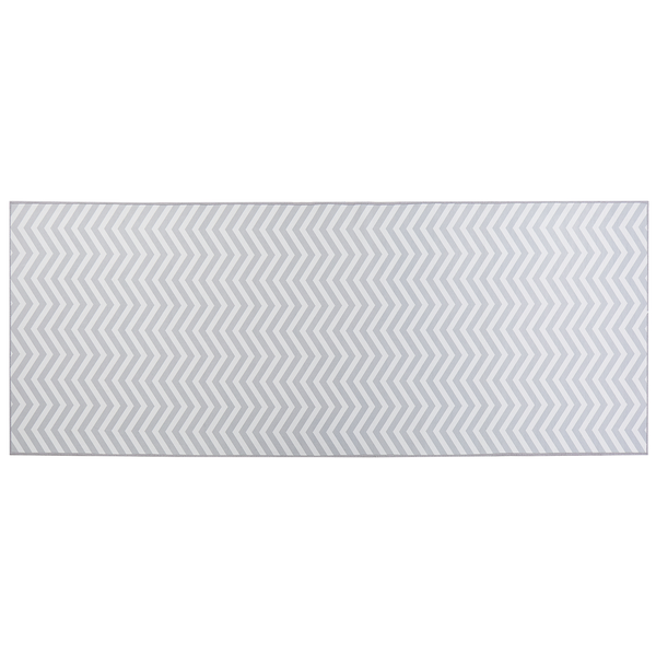 Teppich grau / weiß 80 x 200 cm SAIKHEDA
