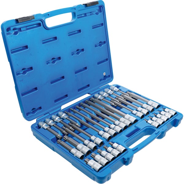 BGS Bit-Einsatz-Satz Antrieb Innenvierkant 12,5 mm (1/2) TP-Profil (für Torx Plus) TP20 - TP70 32tlg. - 5190