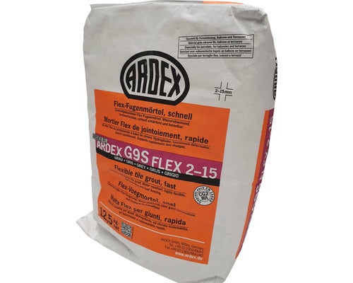 Flex-Fugenmörtel ARDEX G9 S FLEX 2- 15, grau 12,5kg