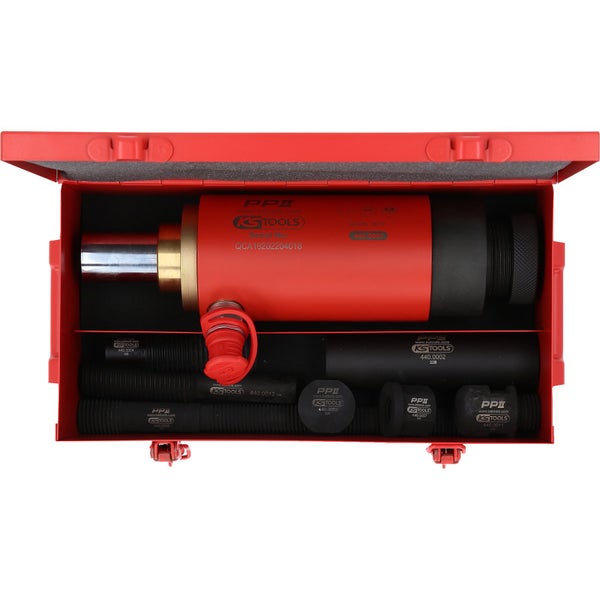 KSTOOLS Hydraulik-Werkzeugsatz in rotem Metallkoffer
