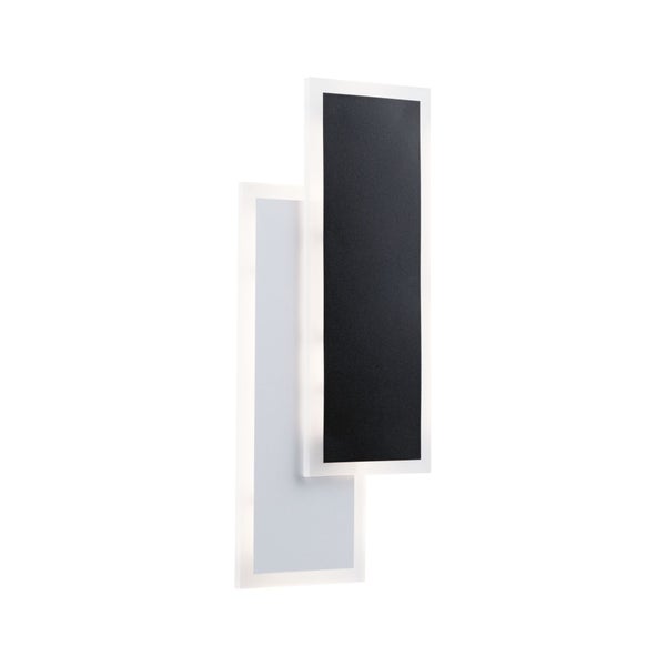 LED Wandleuchte 2Form 4000K 1010lm / 1010lm 230V 8W / 8W Weiß, Schwarz