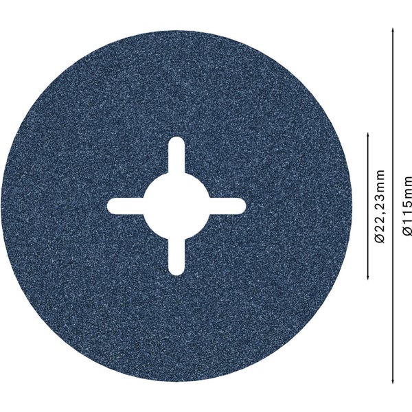 Bosch PRO R574 Fiberscheibe 115 mm G100 - 2608606729