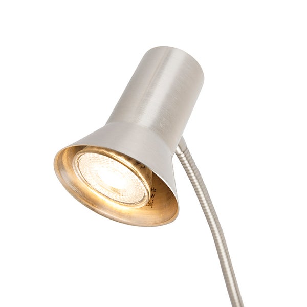 Flexible Schreibtischleuchte aus Metall mit LED-Lampe