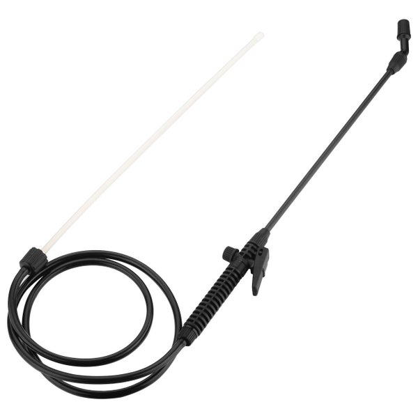 Sprühlanze mit Schlauch und Handgriff für Drucksprühgeräte, Schwarz