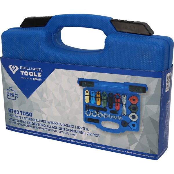 Brilliant Tools Leitungsentriegelungs Werkzeug Satz im blauen Koffer