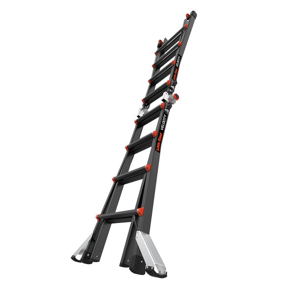 Little Giant Velocity Multifunktionsleiter aus Aluminium mit Gelenken und breiten Standfüßen