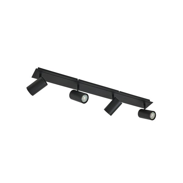 Lindby Strahler Joffrey (Modern) in Schwarz aus Metall (4 flammig, GU10) - Deckenlampe Deckenleuchte Lampe Spot Wohnzimmerleuchte