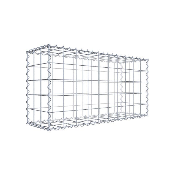 Gabione 100 cm x 50 cm x 30 cm (L x H x T), Maschenweite 10 cm x 10 cm, Spirale