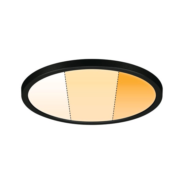 VariFit LED Einbaupanel Dim to Warm Areo IP44 rund 230mm 16W 1500lm 3 Step Dim to warm Schwarz dimmbar