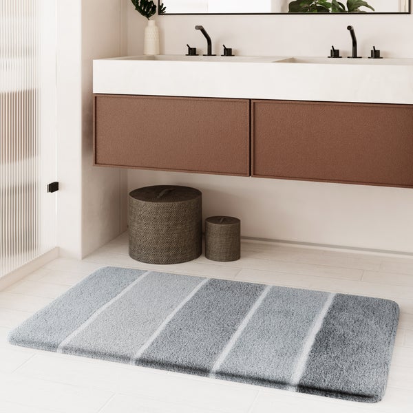 Badteppich Grau Multi Rio Marina Homie Living 55x65 cm