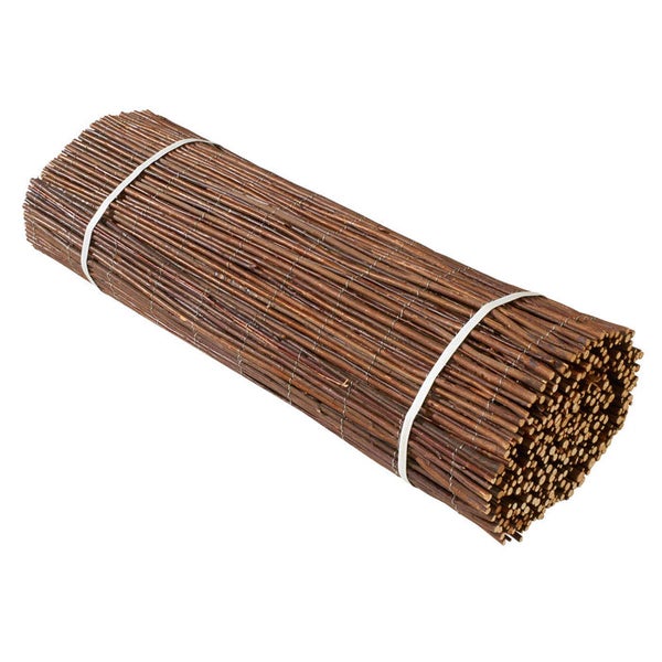 FLOORDIREKT Weidenzaun - Weidenmatte - Natürlicher Sichtschutz für Garten, Terrasse & Balkon - 200 x 500 cm