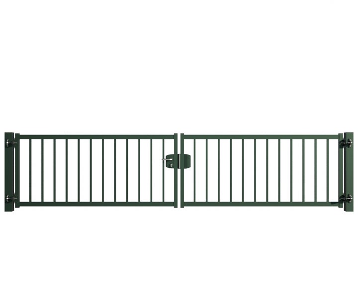 Doppeltor aus Metall für den Aussenbereich