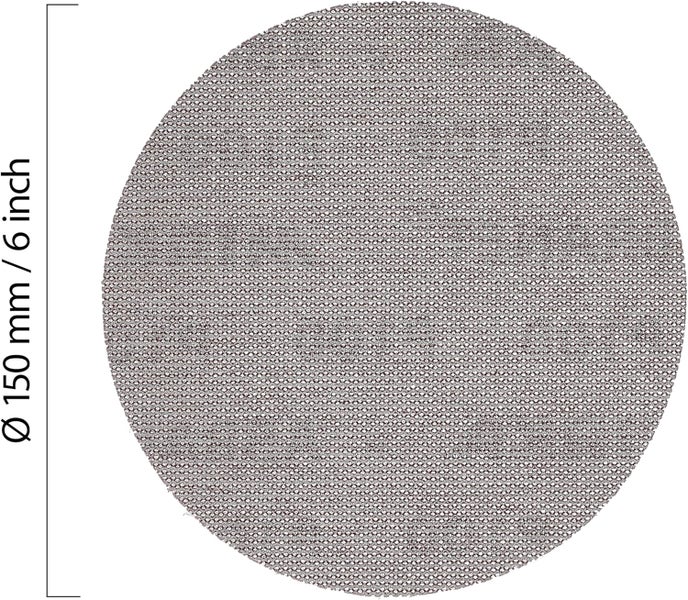 Mirka Abranet Netz-Schleifscheiben Ø 150 mm Klett / Korn P80 / 50 Stk / zum Schleifen von Holz, Spachtel, Lack, Kunststoff / 5424105080