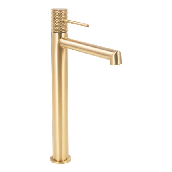 SCHÖNER WOHNEN-Kollektion Waschtischarmatur KADIA L, Mattgold, Wasserhahn geeignet für Aufsatzwaschbecken in Ihrem Bad