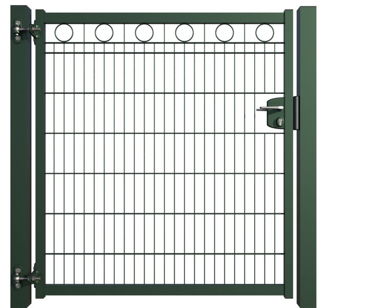Gartentor mit Drahtgitter und abschließbarem Griff