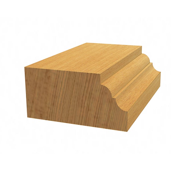 Holzprofilleiste mit gerundeten Kanten