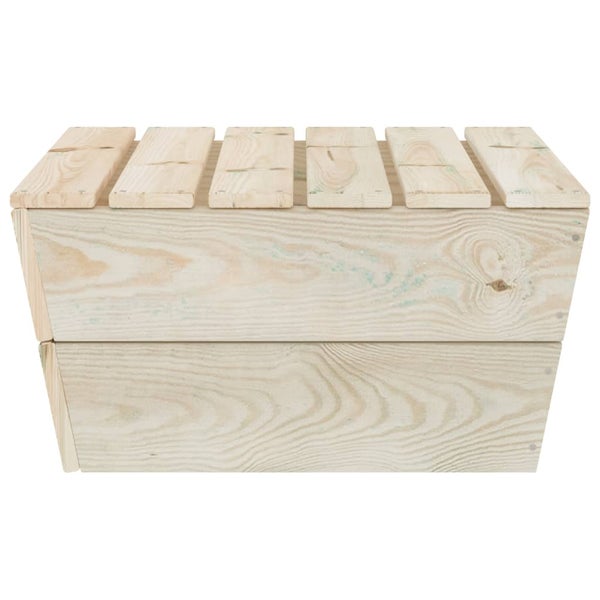 Gartentisch 60x60x30 cm Imprägniertes Fichtenholz