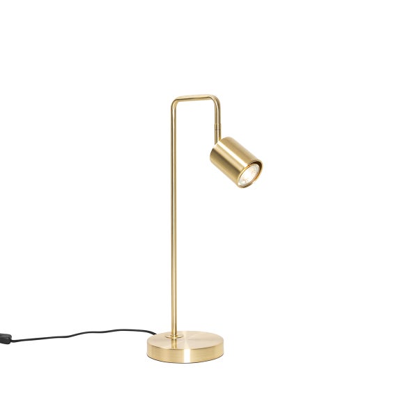 Goldene Tischleuchte mit modernem Design