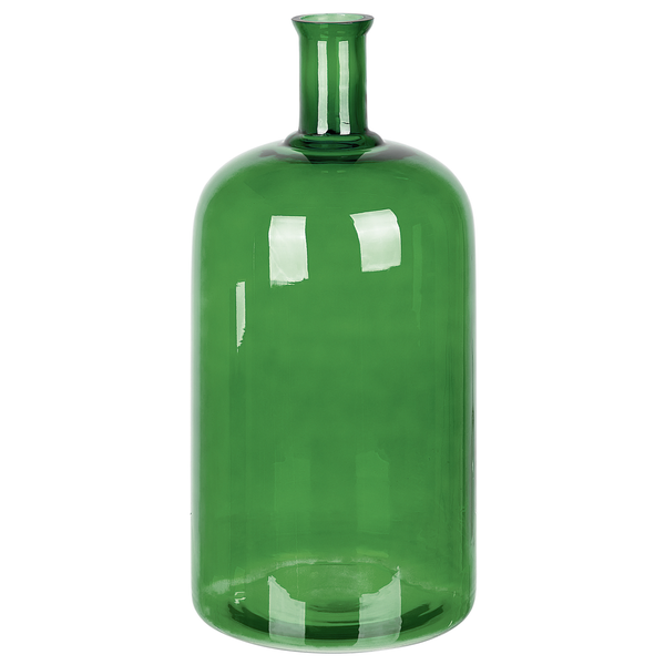 Blumenvase KORMA Glas 45 cm Smaragdgrün