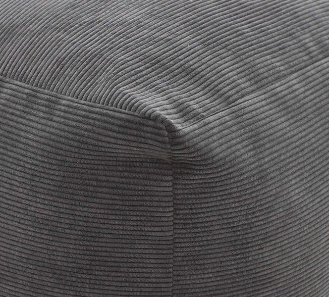 FRANK FLECHTWAREN | Sitzpouf Feincord, POLYESTER, POLYPROPYLEN, 40 x 40 x 40 cm