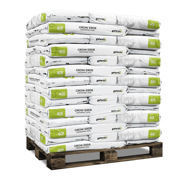 Palette mit 40 Liter Säcken Galamio Grow Erde Growing Soil.