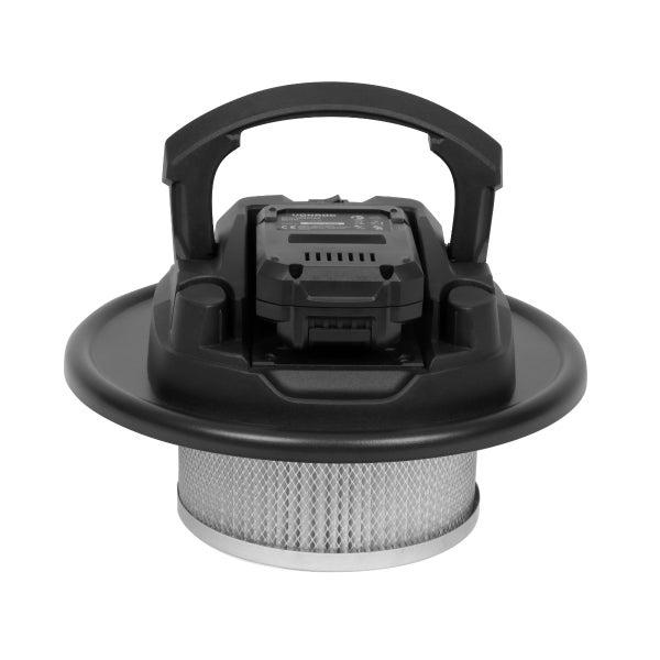 VONROC Aschesauger VPower 20V - 12L Tank - HEPA Filter - Inkl. 2x 2.0Ah Akku und Schnellladegerät