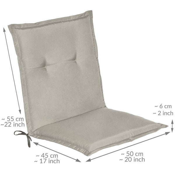Beautissu Loft NL Niederlehner 100x50x6cm Hellgrau