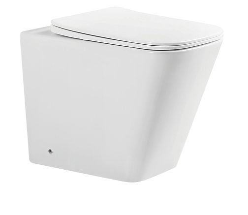 Wand-Tiefspülklosett aus Keramik mit geschlossenem Spülrand