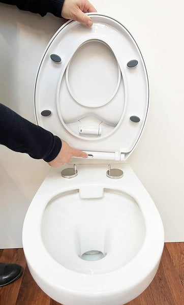 Familien WC Sitz, Kinder WC Sitz Family, zusätzlicher Kindersitzring, mit Absenkautomatik