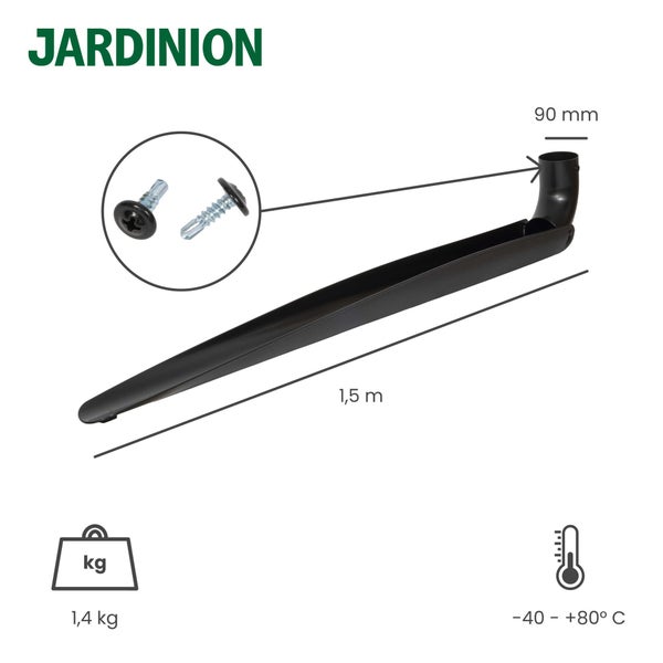 Jardinion Bewässerungsarm 1,5 Meter mit Schrauben, Temperaturbereich von minus 40 bis plus 80 Grad Celsius und Gewicht 1,4 Kilogramm
