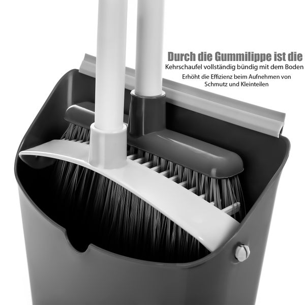 Kehrgarnitur mit Kehrblech und Handfeger