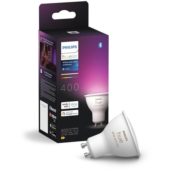 Philips Hue Bluetooth White & Color Ambiance Lampe GU10 - Reflektor Par16 4,2W 400lm 1er Set