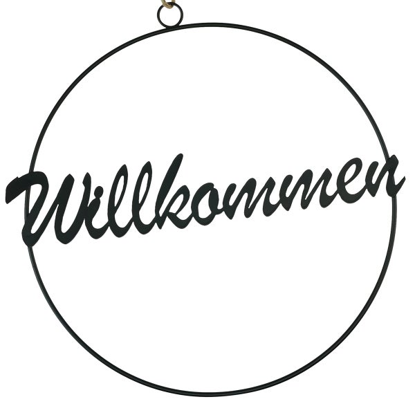 Dekorative Willkommen-Kreis-Hängedekoration für den Innenbereich