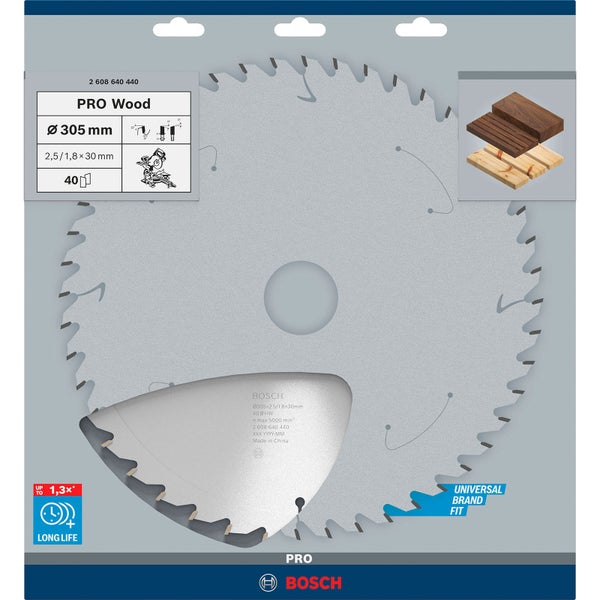 Bosch PRO Wood Kreissägeblatt 305 x 2,5 x 30 mm - 2608640440