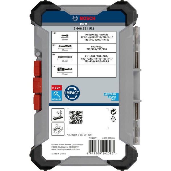 Bosch PRO Impact Schrauberbit-Set 31-tlg. - 2608521U72