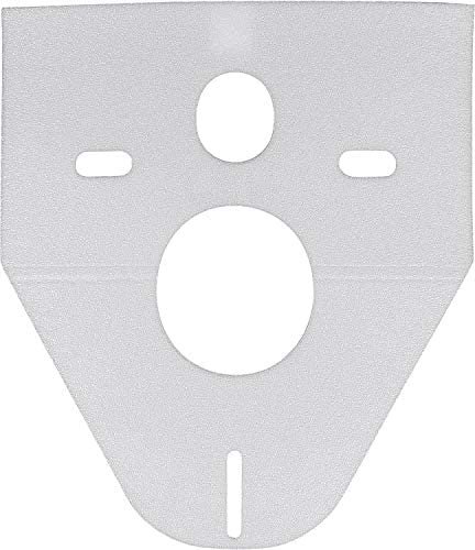 Schallschutzset für Wandtoilette und Bidet aus Schaumstoff mit Aussparungen für Anschlüsse.