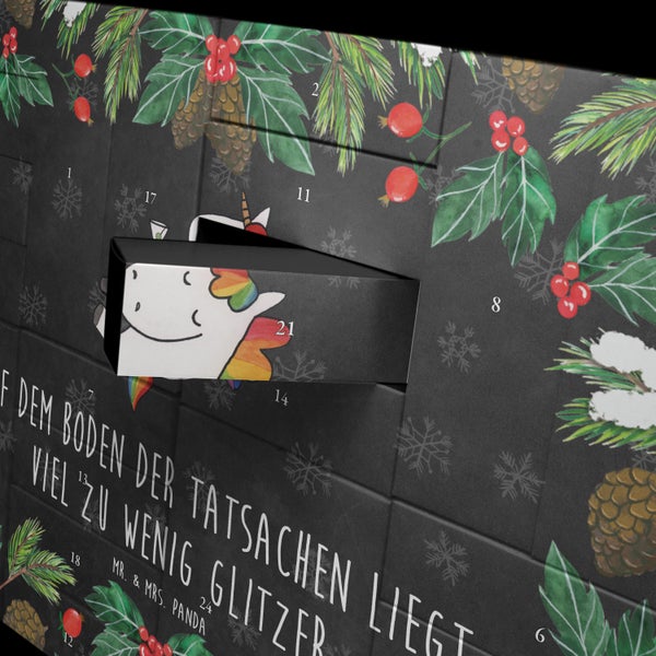 Mr. & Mrs. Panda Befüllbarer Adventskalender Einhorn Cocktail - Schwarz