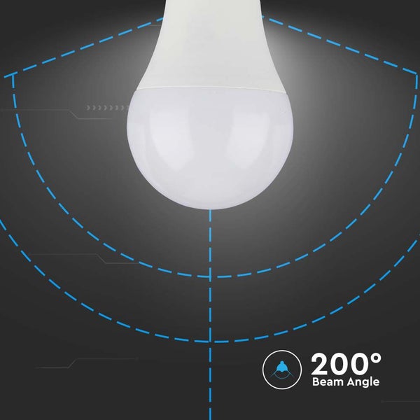 V-TAC VT-210-N - E27 Weiße LED-Lampen - GLS - Samsung - IP20 - 8.5W - 806 Lumen - 6500K - 5 Jahre