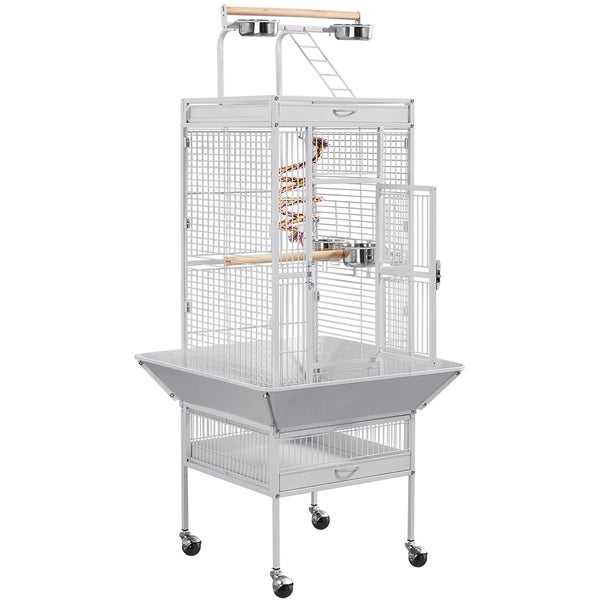 Yaheetech großer Vogelkäfig , Weiß
