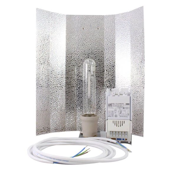 Grow Lampen Set Blüte Basic 1000W – Komplettset mit Reflektor, Vorschaltgerät & Leuchtmittel – Pflanzenlampe für Blütephase, sofort einsatzbereit & vielseitig nutzbar