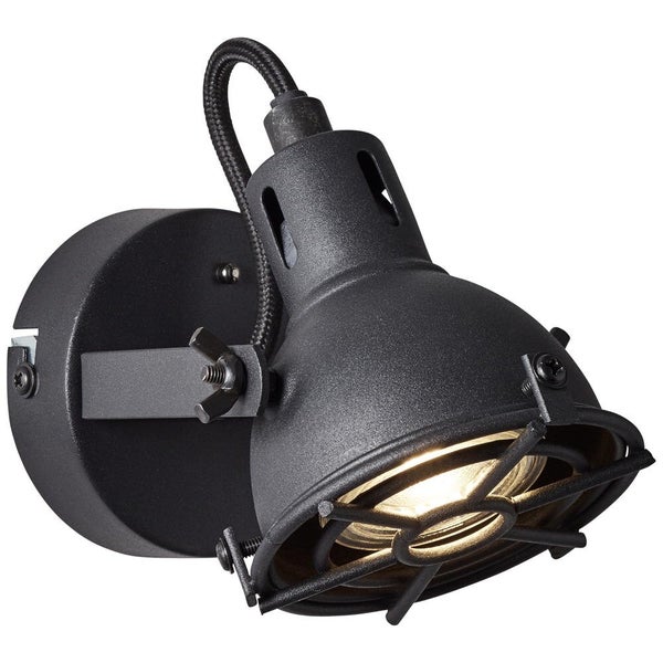 LED Wandleuchte Jesper in Schwarz 5W 345lm GU10