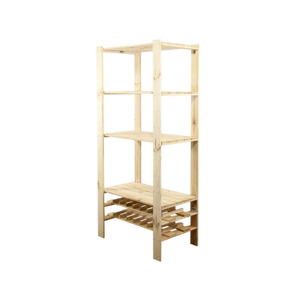 Holzregal mit vier Ebenen für den Innenbereich