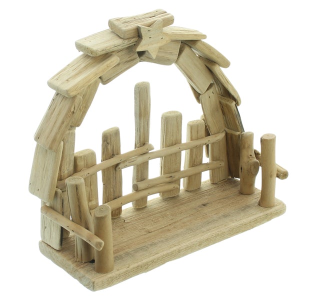 Weihnachtskrippe aus Holz