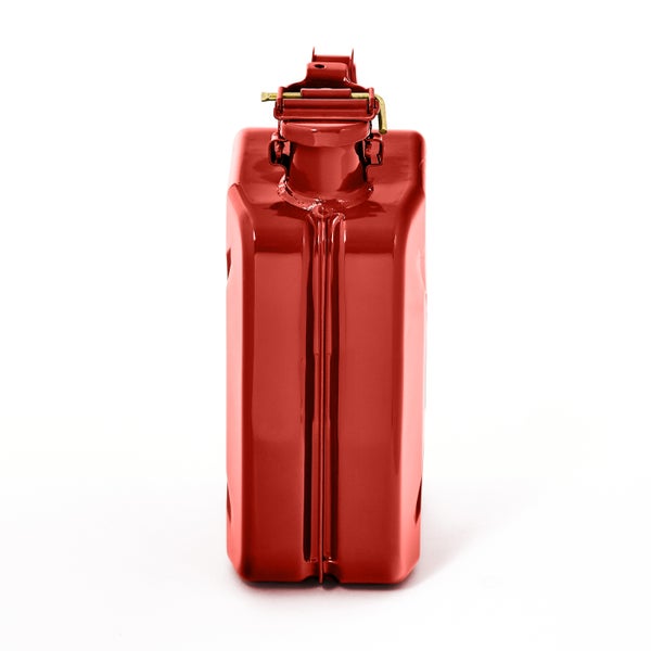 BW® Kraftstoffkanister Metall Benzinkanister 2x 5 Liter - Rot - RAL 3000 - TÜV-geprüft und UN-Zulassung - Made in Europe